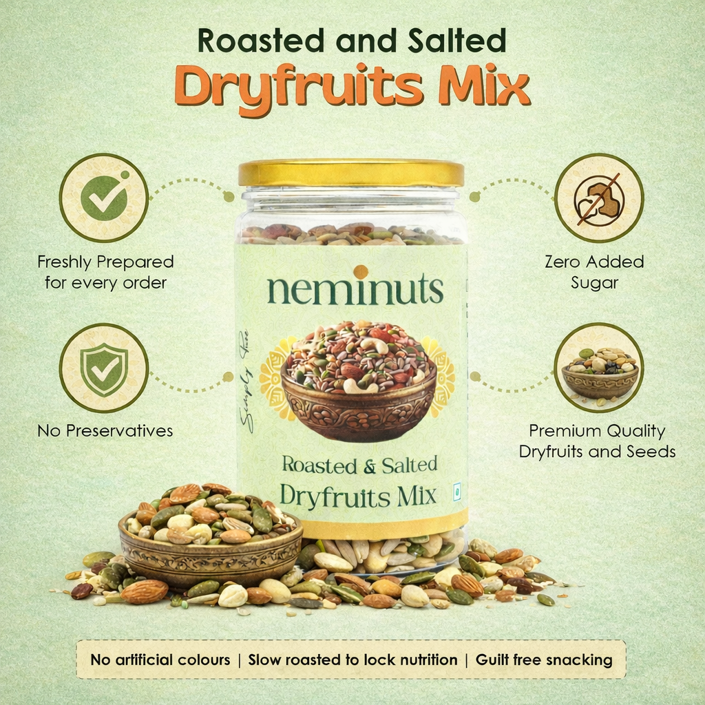 Dryfruits Mix (Roasted & Salted) - Neminuts